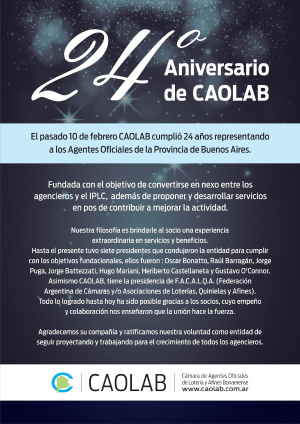 24º aniversario de CAOLAB